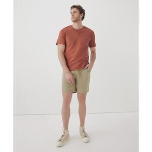 PACT Organic Cotton Men's Drawstring Shorts SUSTAINABLE FASHION BRAND L Large